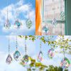 3PCS Crystal Suncatcher Pendant for Decor Hanging Glass Prism Rainbow Maker Light Catchers Ornament for Christmas Tree