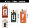 Halloween Decorations 4PCS Wooden Boo Sign Block Tabletop Decorations