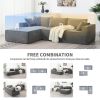 [VIDEO provided][New]111.5*72"Minimalist Style Modular Sectional Sofa,Wrinkle-resistant Chenille Couch Set,L-Shaped Sleeper Sofa Bed for Living Room