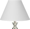 Bright Antique White Linen Large Lamp Shade 6.5" Top x 15" Bottom x 10.75" High x 11.75" Slant (Spider) Replacement