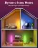 Smart RGB LED Corner Floor Lamp,172 LEDs Bright Standing Lamps for Living Room with APP and Remote