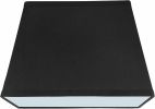 Transitional Rectangle Hardback Shape Spider Construction Lamp Shade in Black