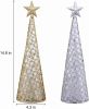 Lighted Christmas Table Decorations with Star and 10 LED Lights Battery Operated