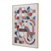 23.8x33.6x1.6" Framed Mirror Art,Home Decor for Living Room Kitchen Foyer Office