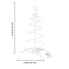 LED Spiral Tree Light 2-FT Battery Warm White | 11LST005-2FTB-WARM Upgraded Version