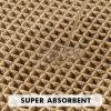 Set of 2 Waffle Bathroom Rugs, Boho Bath Rugs Non Slip Washable, Super Absorbent Bath Mats, Ultra Soft Rubber Backed Shower Mats for Bathroom Floor