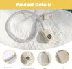 Handmade Magnetic Curtain Tiebacks 2 Pack Sparkling Glass Wrapped Wooden Holdbacks with Strong Magnets