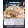 Garden Dome Igloo, 15 x 9.5 ft Outdoor Clear Bubble Tent for 10-14 Person, Weatherproof Geodesic Dome Greenhouse with Window