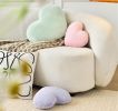 Throw Pillows Heart Pillow Cute Fuzzy Pillows for Bed Livingroom Home Decor Cushion Decorative Aesthetic Preppy Pillows Purple,Small 13"x10"