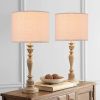 Drum Lamp Shades Set of 2 Medium, Oatmeal Linen Lamp Shade 13"Top x 13"Bottom x 10"High (Spider)