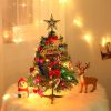 6Ft Prelit Pop Up Christmas Tree Decorations, Pre Decorated Artificial Christmas Tree with 200 Lights, Collapsible Indoor Xmas Tree for Apartment