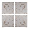 S/4 Distressed Wooden Square Wall Panels, 17.5x17.5"