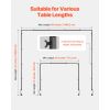 Over The Table Rod Stand with Clamps, 13"-42" Tall & 28"-98" Length Adjustable, 2 Packs Table Arch Stand