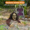 Crawling Zombie Halloween Decoration - Zombies Coming Out of Ground Prop - Creepy Outdoor Zombie Yard Decorations for Haunted Houses, Graveyards