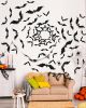120 Pcs Halloween Decorations 3D Bats Decor