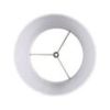 Mainstays White Fabric Lamp Shade with Spider Fitter, 9 In Diameter, Classic Tapered Drum Design for Table Lamps