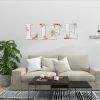 Letters 12 Inch Rustic Wooden Letters C for Wall Decor Home Wood Letters Sunflower Big Wood Wall Letters Decor for Living Room Bedroom Party Wedding H