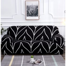 Elastic Universal Sofa Cover (Option: Black-195 230cm)