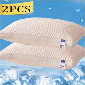 Cooling Breathable Tofu Pillows (Option: Pink-2PCS)