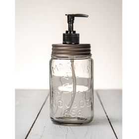 Pint Mason Jar Soap Dispenser (Option: Zinc Lid)