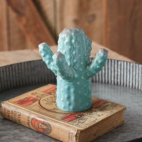 Ceramic Cactus Accent Sculpture (Option: Four Arm)