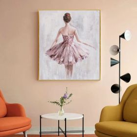 Hand Oil Pianting Ballerina fine art Dancer Handmade oil painting on Canvas female Ballet Artist Wall Art Living Room Bedroom Home Decor (style: 05, size: 90x120cm)