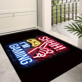 1pc Area Rug; 3D Game Carpet; Non-slip Floor Mat For Living Room Bedroom; Game Player Home Decor; Boys Gifts (style: Game Player - I'm Gamein', size: 23.6"x35.4")