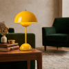 Modern Mushroom Table Lamp, USB Rechargeable Bedside Lamp with 3 Color Temperatures, Dimmable Touch Control Night Light for Bedroom, Living Room, Desk