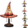 Witch Hat Lamp, Spooky Fun for Small Witches, Handmade Witch Hat Shaped Decoration for Bedroom Party Decorations(Purple)