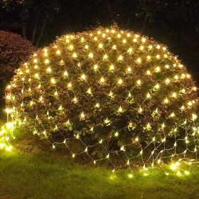 LED Christmas Net Lights Battery Operated 2x3M 192LED Waterproof Mesh Light 8 Modes Christmas Lights for Indoor Outdoor Xmas Party Yard Garden Decor ( (quantity: 2pcs)