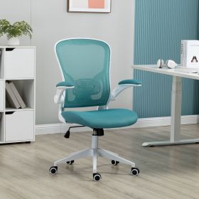 Ergonomic Mesh Office Chair with Breathable Back, Adjustable Height, Padded Seat & Armrests, 250 lbs Capacity (Color: Blue)