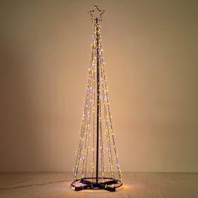 9 Ft Solar Christmas Cone Tree Light (title: default title)