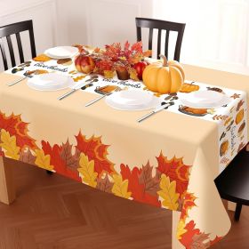 3 Pack St Patricks Day Decorations,St Patricks Day Table Cloths for Rectangle Tables,54" x 108" Disposable Plastic Tablecloths for St. Patrick's Day (Color: Thanksgiving)