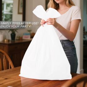 3 Pack St Patricks Day Decorations,St Patricks Day Table Cloths for Rectangle Tables,54" x 108" Disposable Plastic Tablecloths for St. Patrick's Day (Color: White)