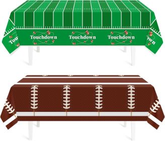 3 Pack St Patricks Day Decorations,St Patricks Day Table Cloths for Rectangle Tables,54" x 108" Disposable Plastic Tablecloths for St. Patrick's Day (Color: Green, Brown)