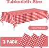3 Pack St Patricks Day Decorations,St Patricks Day Table Cloths for Rectangle Tables,54" x 108" Disposable Plastic Tablecloths for St. Patrick's Day