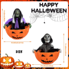 Halloween Candy Bowl, Halloween Decorations Animated Skeleton Candy Dish with Motion Activated
