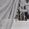 315 x 78.7 Halloween Gray Creepy Cloth Decorations Spooky Fabric Creepy Scary Gauze Cloth Decoration for Halloween Party Supplies