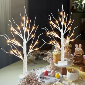 Christmas Decorations Indoor, 2 FT Birch Tree with LED Lights, Fairy Light Spirit Tree for Christmas Decor (size: 2 Pack)