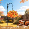 1pcs 20 Inch Christmas Hanging Basket Decorations with 30LED Warm White&Multicolored Light, Remote Control, 8 Mode, Timer