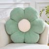 Flower Pillow Cute Decorative Throw Pillow with Faux Rabbit Fur Soft Daisy Plush Floor Cushion Aesthetic Flower Shaped Pillow Home Decor for Bed Sofa