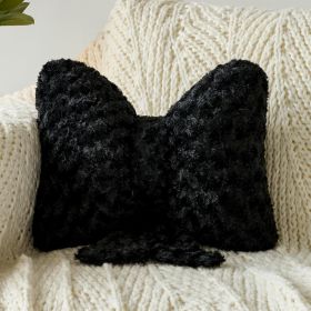 Bow Pillow, Decorative Bow Pillows with Soft Plush for Couch Bed, Bow Shaped Throw Pillow Room Decor for Bedroom (Fill Material: Polyester)