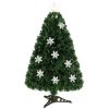 3 / 4 / 5 / 6 Feet LED Optic Artificial Christmas Tree with Snowflakes