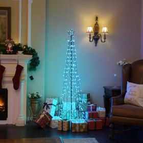 5 Ft Cone Christmas Tree with Light (SKU: HC108503036-01-03)
