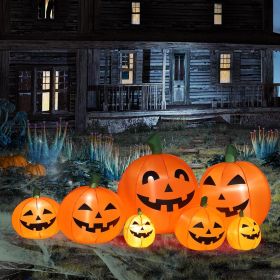Halloween Outdoor Decorations, Blow Up Yard Decorations, Built-in LED Lights DÃƒÂ©cor for Indoor Home Party Garden Lawn Store, 5.9FT Pumpkin Ghost (style: Classic Pumpkin)