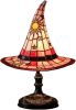 Lamps, Handcrafted Stained Glass Resin Wizard Hat Light Gothic Table Lamp for Halloween Decor, Spooky Night Light for Bedroom and Indoor Parties