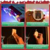 3Pack Christmas Window Lights Decorations with Timer, Battery Powered Multicolor LED Sucker for Xmas Tree Fireplace Indoor Decor