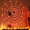 Halloween Spider Web Light - 3.28ft Diameter, 70 LEDs, 8 Modes, 10 Brightness Levels - Battery Powered