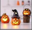 Halloween Pumpkin Decorations Figurines Indoorceramic Pumpkin Decorations for Home Display, Party Decor Items