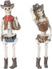 Summer Decorations Halloween Skeleton Statue - Collectible Figurines Summerween Couple with Dangling Leg Bikini Sunglass 7.5H in Perfect for Coastal T